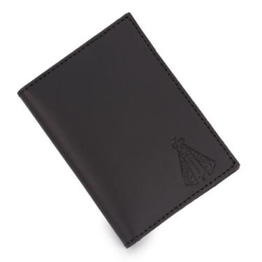 Imagem de Carteira Porta Cartão Em Couro Modelo Masculino Estampa Nossa Senhora 