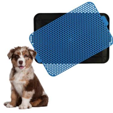 Imagem de Sanitário Canino Pet Tapete Higiêncio Plástico Xixi Dog - Menplast, Az