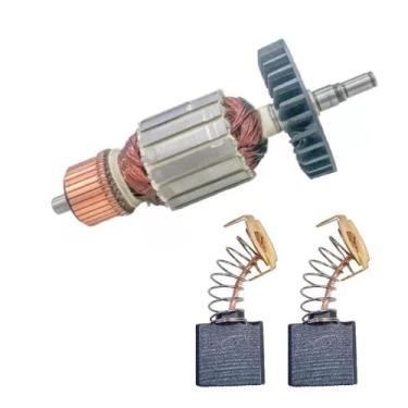 Imagem de Induzido + E. De Carvão Para Lixadeira Makita 9067/9069 110v - Bolte