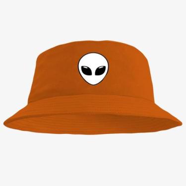 Imagem de Chapéu Bucket Hat Estampado ET - MP Moda Masculina, Laranja, Único