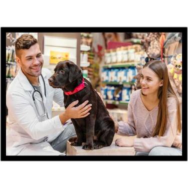 Imagem de Quadro Decorativo Medicina Consultórios Veterinários Pet Shop Com Mold