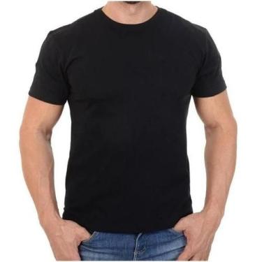Imagem de Camiseta Básica Lisa de Algodão Masculina - Floratine, Preto, G