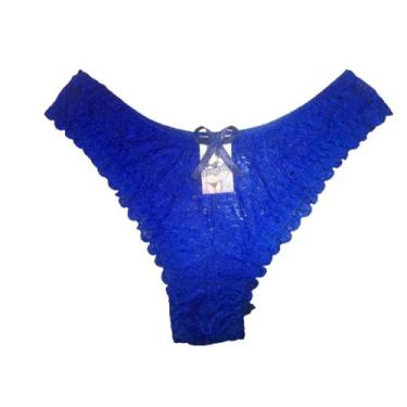 Imagem de Calcinhas  de Renda Sexy  Lingerie Luxo - J&V Moda Intima, Azul bic, G