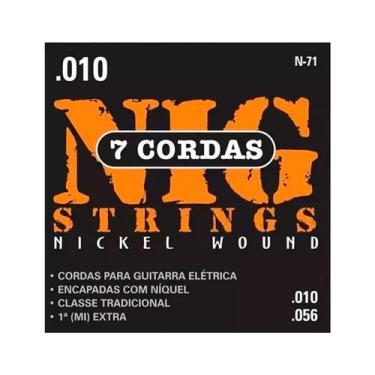 Imagem de Encordoamento P/ Guitarra Cordas Nig N71 010