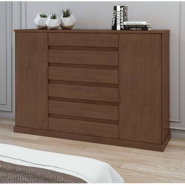 Imagem de Cômoda Vedra 07 Gavetas 02 Portas Com Sapateira – Lopas