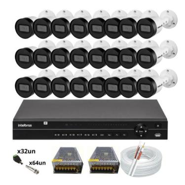 Imagem de Kit Intelbras 24 câmeras de Segurança Vhd 1130 30m Dvr de 32 canais 12