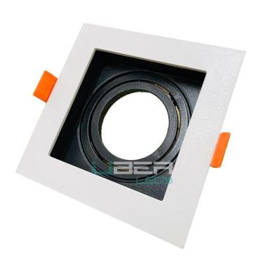 Imagem de Spot Embutir Recuado Dicroica Abs Branco / Preto - Skylight