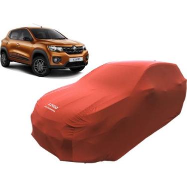 Imagem de Capa Automotiva Para Renault Kwid Tecido Helanca Lycra - Mz, Vermelha