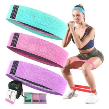 Imagem de Kit 3 Elástico Treino Faixa Mini Band Exercício Academia Fit - Magalu-