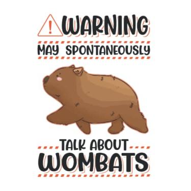Imagem de Wombat Tagesplaner: Warning May spontaneously talk about Wombats/Kalender 2023 & 2024 / Wochenplaner Tagesplaner Planer/Planungsbuch To-Do-Liste / 6x9 Zoll / 100 ausfüllbare Seiten
