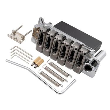 Imagem de Wilkinson WVS50IIK 52,5mm Ponte Tremolo 2 Pivôs Estilo ST com Carrinhos Bloco em Aço Inox para USA/Mexico/Japan/Korea ST Guitarra,Cromada