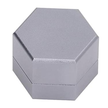 Imagem de Suporte de Giz de Piscina, Caixa de Giz de Bilhar Mini Portátil Hexagonal Caixa de Giz para Taco de Bilhar Com Junta para Amantes de Bilhar (Cinza)