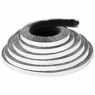 Imagem de MILEQEE Vedação de Escova de Porta, 33 Pés, Vedação de Feltro para Portas, Vedação para Janelas, Bloqueador de Correntes de Ar Autoadesivo, Vedação de Porta Deslizante Antipoeira p (33 Pés X 0,2 Pol.