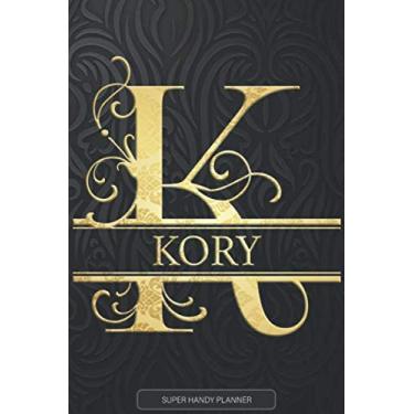 Imagem de Kory: Kory Name Planner, Calendar, Notebook,Journal, Golden Letter Design With The Name Kory