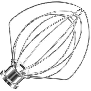 Imagem de XINCAN Acessório de chicote de 6 fios de aço inoxidável k45ww para batedeira de cabeça inclinada kitchenaid Tigela de 4,5-5 litros, substituto de batedor de aço inoxidável para batedeira de