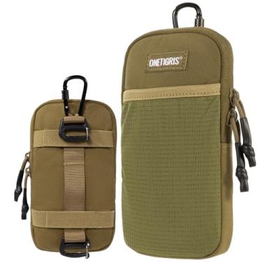 Imagem de ONETIGRIS Bolsa para celular, coldre Molle para homens, cinto, para iPhone 17 Pro Max/Air/17/16/15/14 /13/12/11/X/XR/XS/8 Plus/7/6, para Galaxy S25 Ultra/s25/S24/S23/S22/S21