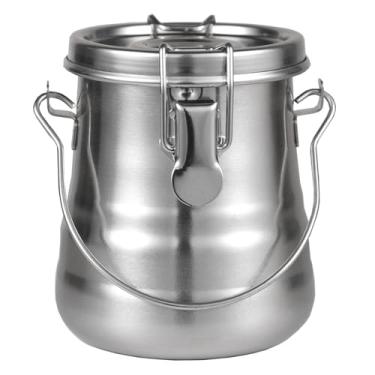 Imagem de Dlicoda Limpador e suporte de pincel, arruela hermética de aço inoxidável com filtro poroso removível para pintura (400 ml)