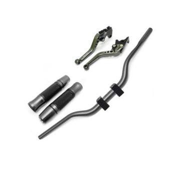 Imagem de Kit Guidão Naked Manopla Fechada Jupiter Manete Factor Fazer 150 Ubs -