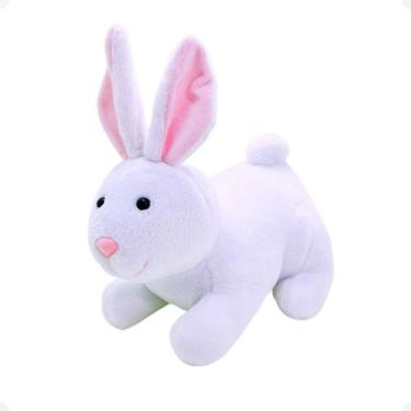 Imagem de Coelho de Pelúcia Pascoa Brinquedo Antialérgico Decorativo 20cm - WU B