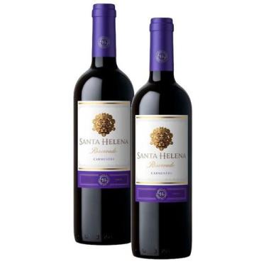 Imagem de kit 2 Vinho Santa Helena Carmenere Reservado 750ml
