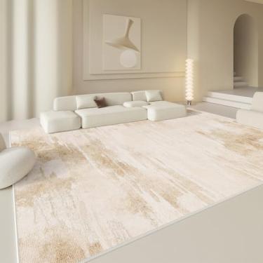 Imagem de Tapete creme francês luxuoso romântico macio tapetes confortáveis fáceis de cuidar quarto tapetes modernos sala de estar decoração estética tapete, YHT022, G, 200X200CM