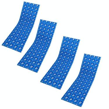 Imagem de Kit 4 Colchonetes Dupla Face para Espreguiçadeira Olho Grego - DreamIn
