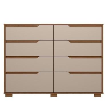 Imagem de Cômoda Georgia 8 Gavetas - Moval, Carvalho/Fendi