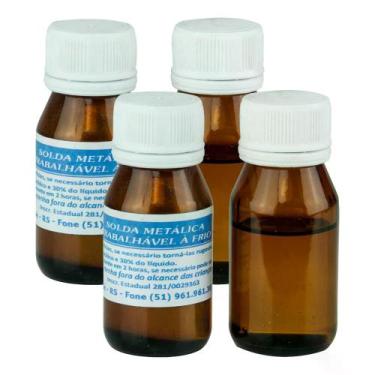 Imagem de Solda Fria Glanz para Evaporadora de Alumínio A+B (Pó+Líquido) - Kit C