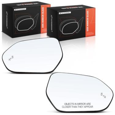 Imagem de A-Premium Vidro espelhado aquecido para motorista e passageiro de 2 peças com placa de suporte compatível com Toyota Camry 2018-2024, Corolla 2019-2024 - Espelho retrovisor lateral externo com