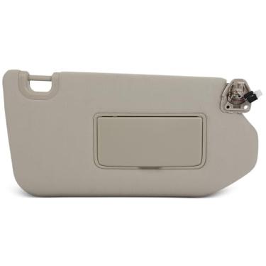 Imagem de SCITOO Viseira de sol para carro Assbembly com espelho apto para 2013 para Infiniti para JX35,2014-2017 para Infiniti para QX60,2013-2018 para Nissan para Pathfinder Beigh com teto solar (lado direito