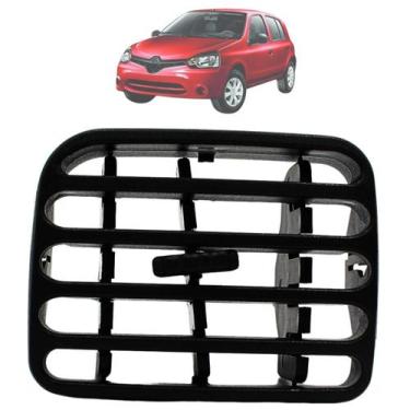 Imagem de Difusor De Ar Central Esquerdo Clio 2000 01 02 03 04 05 A 2016 Preto -
