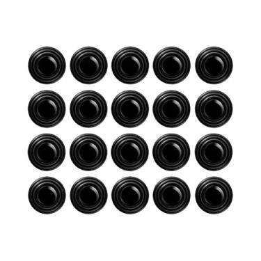 Imagem de Luminuti 1 pacote com 20 peças de amortecedor preto para porta de carro, almofada universal à prova de som, antichoque, almofadas para porta de carro antiamortecimento adequado para carros, caminhões,