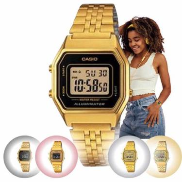 Imagem de Relógio Feminino Marca Casio Vintage Feminino Pequeno Quadrado Digital