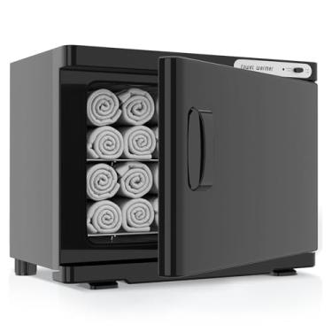 Imagem de StateRiver Armário aquecedor de toalhas, aquecedor de toalhas de banho quente grande de 23 L, uso para spa facial, beleza de cabelo, equipamento de salão e casa - preto