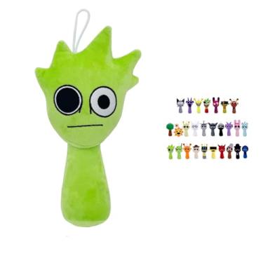 Imagem de Sprunki Horror Plush - 11'' Full Collection of Wenda, Mr. Fun Computer, Gray & More - All Your Favorite Sprunki Characters! (Owakcx-Green)