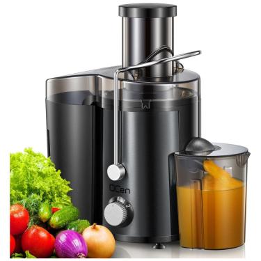 Imagem de Centrífuga de Frutas e Vegetais Fácil de Limpar em Aço Inoxidável, 110V 800W, QCen, Preta