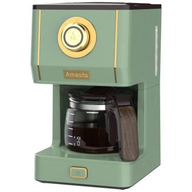 Imagem de Máquina de Café Expresso Retrô 740mL com 3 Modos de Preparo, 110V, Amaste, Verde