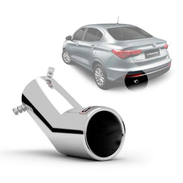 Imagem de Ponteira Esportiva Para Escapamento Outs Cronos Inox Classic