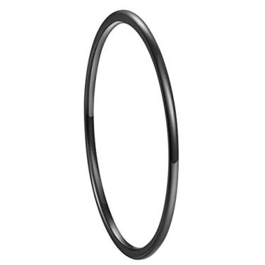 Imagem de Anel de casamento unissex de 1 mm, 2 mm, 3 mm, 4 mm, 5 mm, 6 mm, 7 mm, 8 mm, branco de tungstênio, ouro amarelo/ouro rosa/preto, polido, confortável, tamanho 3 a 17