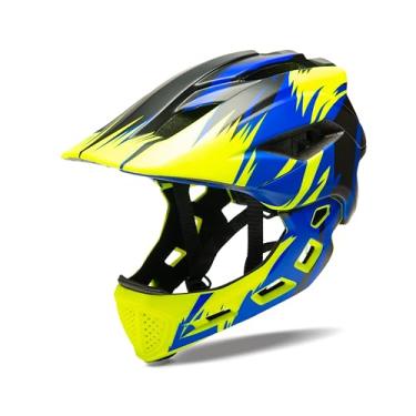 Imagem de Capacete de bicicleta infantil Natuway Destacável Capacete completo para ciclismo scooter Skate BMX Bike Roller-Skate Gear Protective Gear Blue