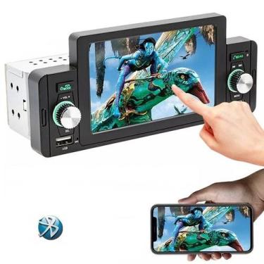 Imagem de Central Multimidia MP5 1Din 5 Polegadas, Bluetooth, USB, Espelha o Cel