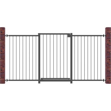 Imagem de Portão Multigrade Preto Divisor Ambiente 70Cm/140Cm - Nf1401