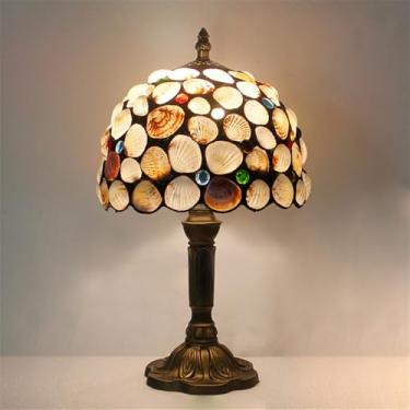 Imagem de Lâmpada de mesa vintage americana LED Luxo Criatividade Sala de estar Quarto Estudo Quarto de criança Villa Hotel Cor Vidro Mesa Luz (Estilo 11)