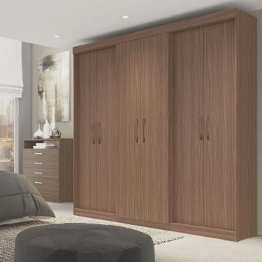 Imagem de Guarda Roupa Casal 6 Portas 2 Gavetas Grécia com Espelho