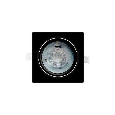 Imagem de Spot De Embutir De Led Taschibra Alltop Par 30 Quadrado 10w Bivolt Preto Preto 4000k Lu...