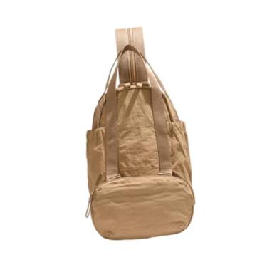 Imagem de menolana Caminhando Backpack Saco de bolsa de peito Organizador, bolsa de eslinga pequena mochila mochila multiuso Daypack para esportes de ciclismo, CafÉ