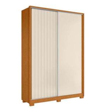 Imagem de Guarda Roupa Solteiro 160cm Rizatto Flex A02 Off/Cinamomo - Mpozenato,
