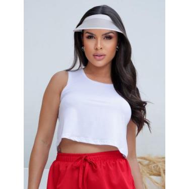 Imagem de Cropped Feminino Dry Fit com Micro furos Esporte Ar Livre Fitness - Ab