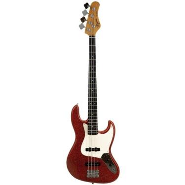 Imagem de Contrabaixo tagima passivo 2s 4c escudo aw tb-73 red sparkle