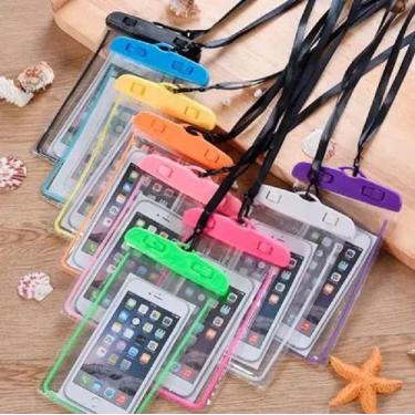 Imagem de Bolsa Case Protetora Prova D' água Celular Praia Piscina - Kapbom